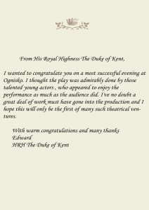 hrh letter