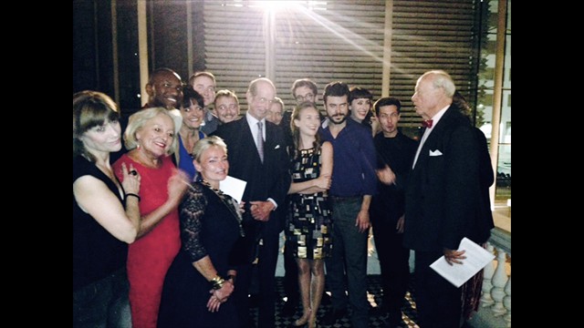 HRHthe Duke of Kent and the Misanthrope team